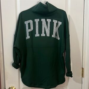 Victoria’s Secret PINK Glitter Cowlneck Pullover Size XS